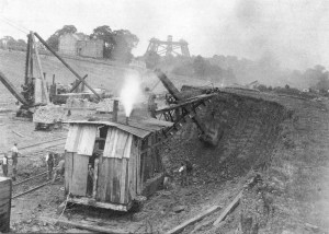 Another of our cards, a steam navvy building the Great Central Railway in 1902 Another of our cards, a steam navvy building the Great Central Railway in 1902